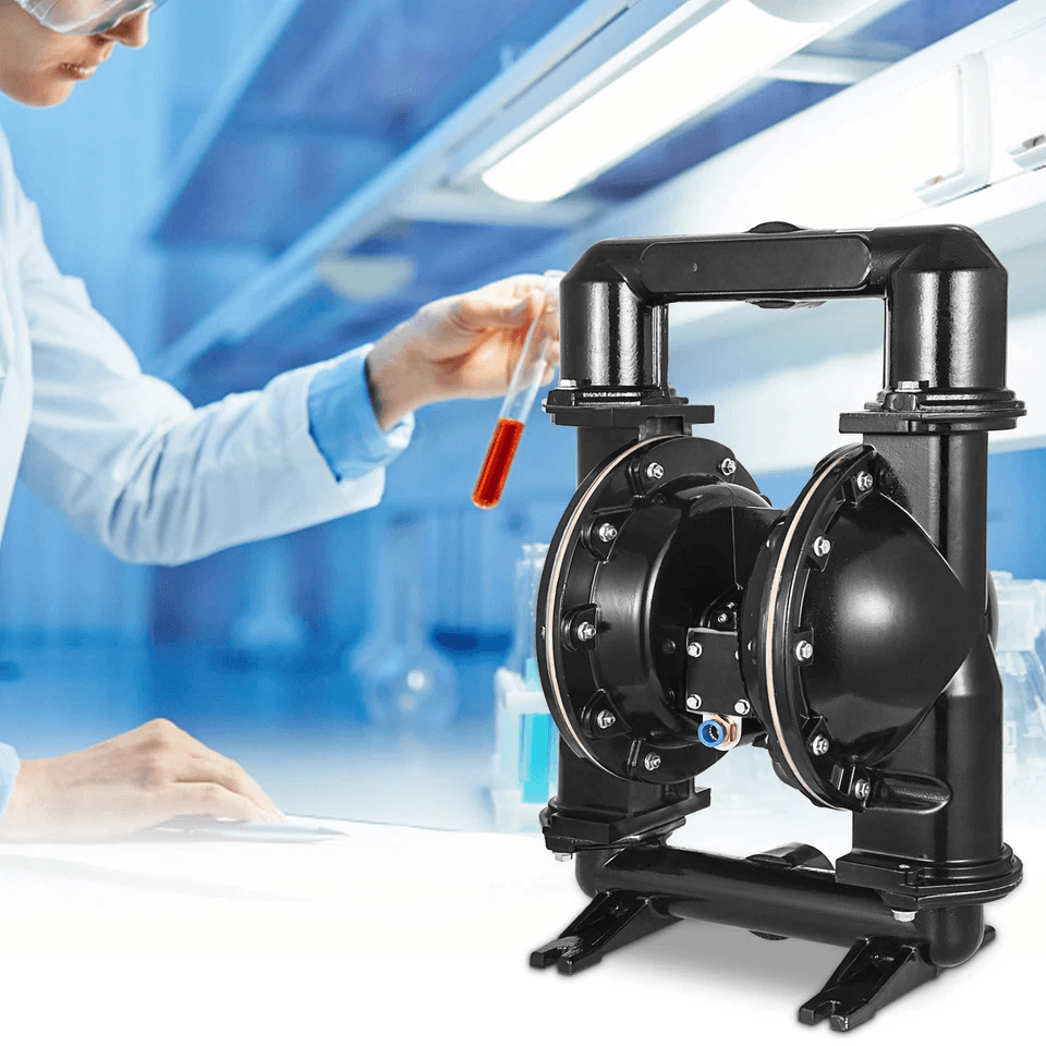 Air Operated Double Diaphragm Pump Inlet  Outlet Petroleum Fluid Transfer Pump 1