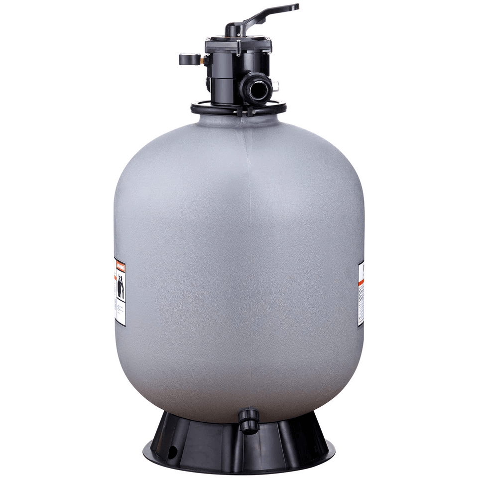 VEVOR 24" Sand Filter for Above/Inground Pools – 7-Way Valve, 65 GPM Flow Rate, Durable HDPE Construction