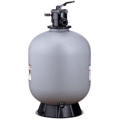 VEVOR 24" Sand Filter for Above/Inground Pools – 7-Way Valve, 65 GPM Flow Rate, Durable HDPE Construction