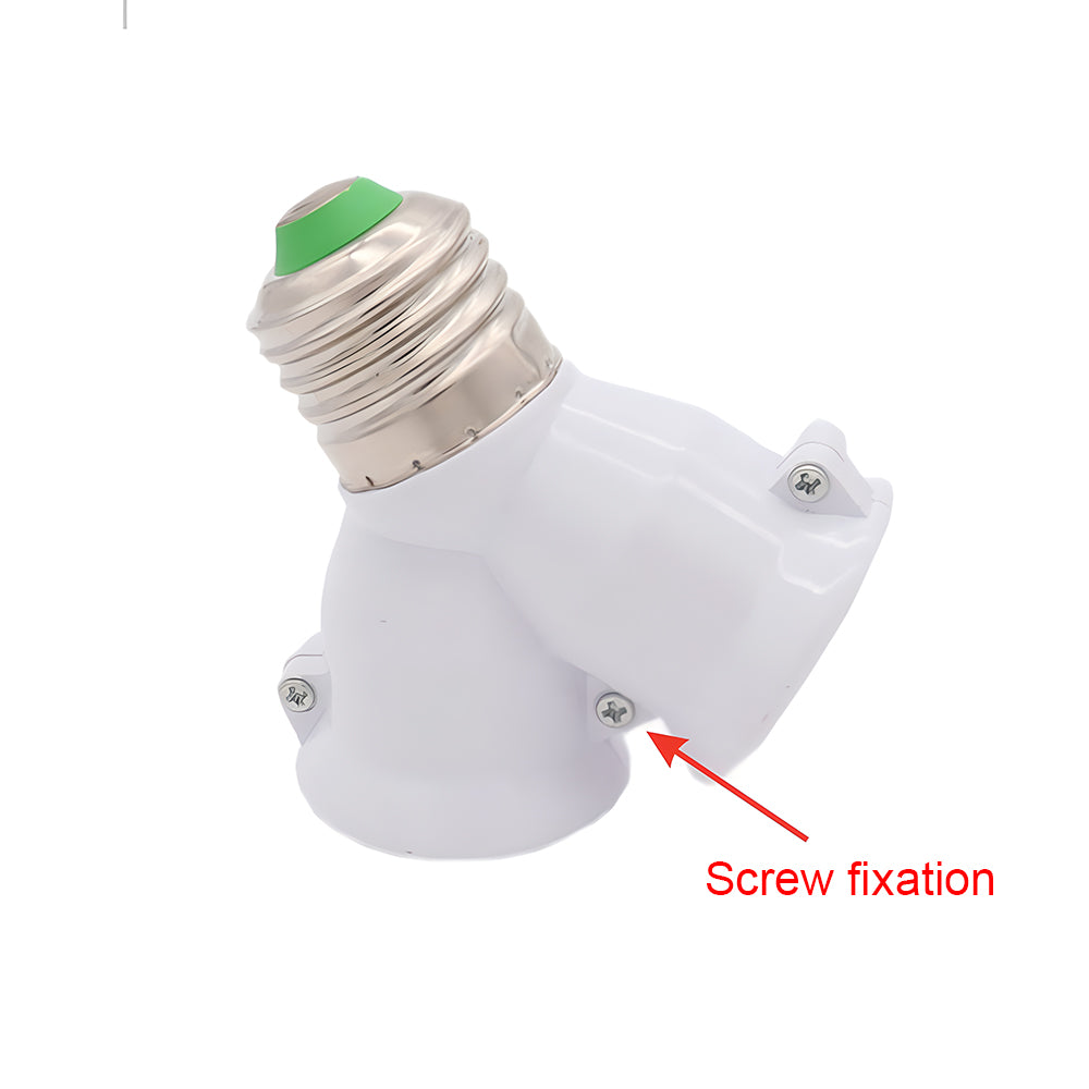 Creative E27 12 Conversion Head 2E27 Lamp Holder Extender  Socket Splitter