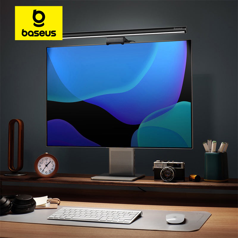 Computer Monitor Hanging Light, USB-Powered Desk Lamp for Reading and Study