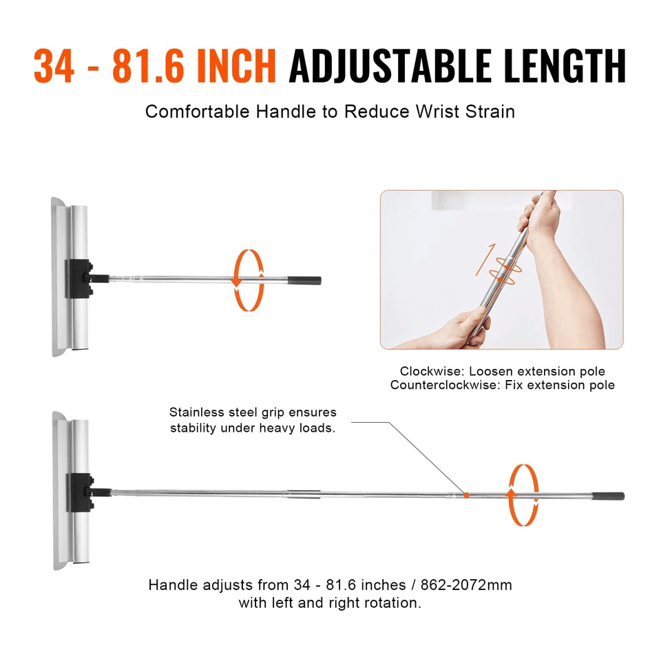 Drywall Skimming Blade Set Knife Combo  Handle Complete Skim Coat Tool Kit For Wall  Ceiling Finish 3