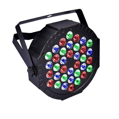 RGB DMX512 Flat Par Stage Light Sound Activated DJ Disco Party Lamp for Wedding Bar Club  Holida