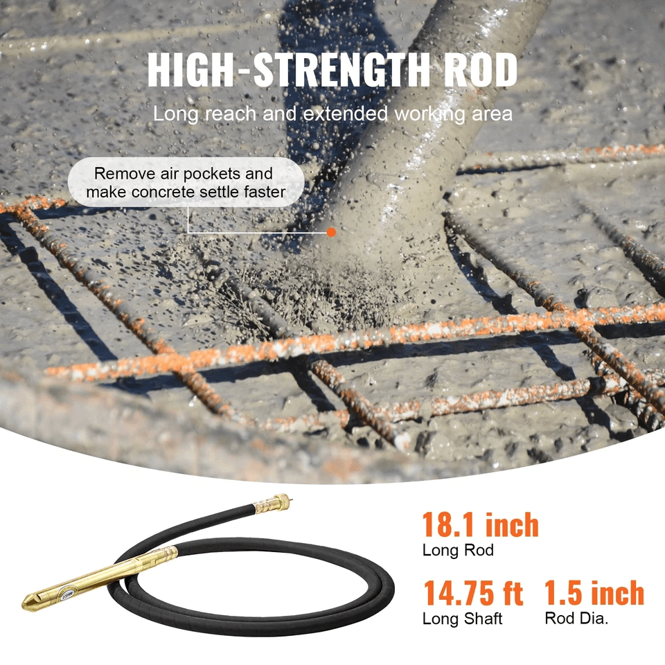 Electric Concrete Vibrator Poker Tool For Air Bubble Removal In Concrete 3