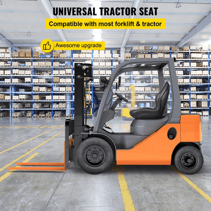 Universal Tractor Seat Vinyl Forklift Seat  Waterproof With Drain Hole Compatible With Yamaha Inclu 2