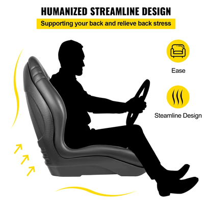 Universal Tractor Seat Vinyl Forklift Seat  Waterproof With Drain Hole Compatible With Yamaha Inclu 7