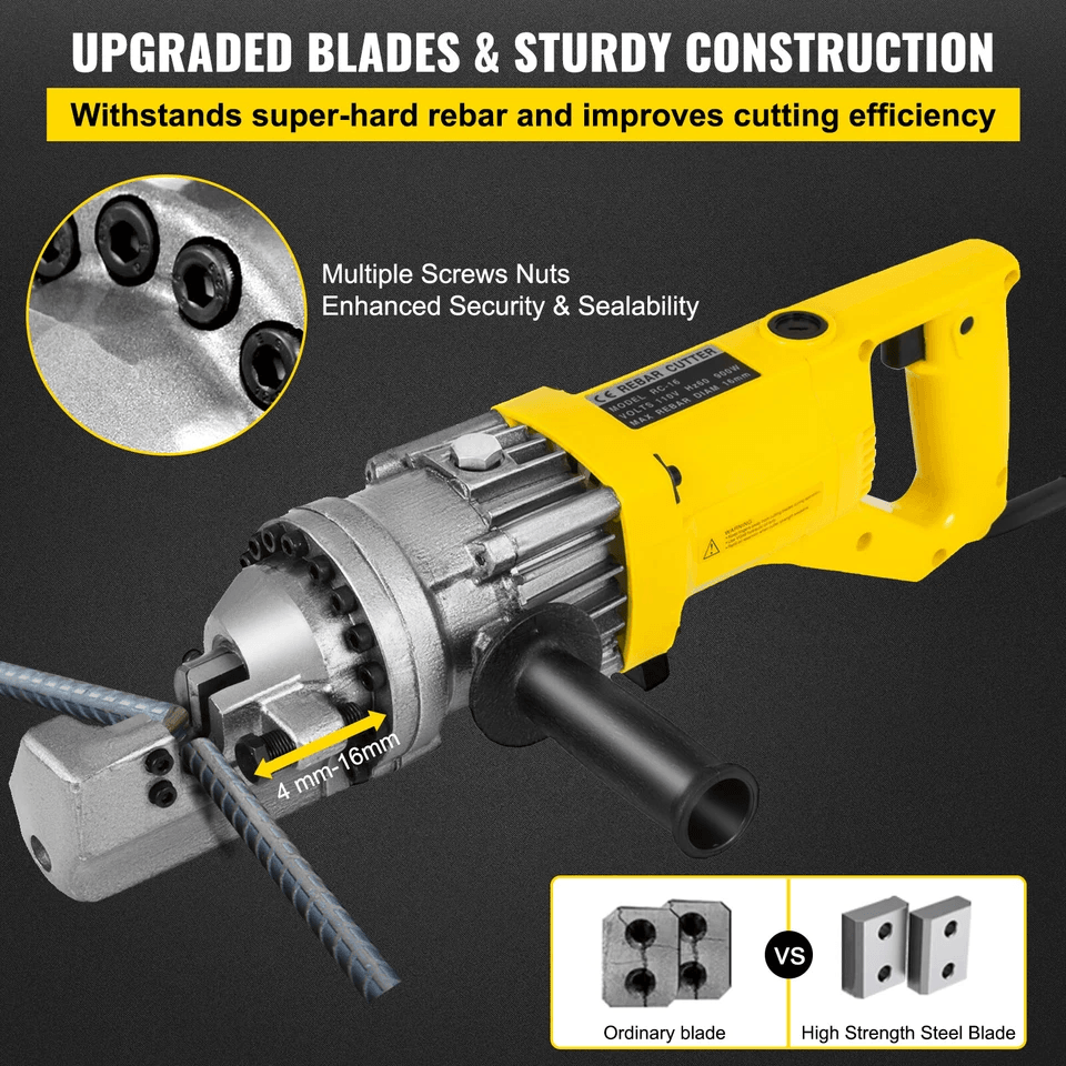 Rebar Cutter Portable Electric Hydraulic 16mm Rebar Cutting Tool For Construction  Steel Bar Projec 3
