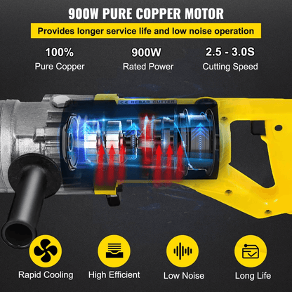 Rebar Cutter Portable Electric Hydraulic 16mm Rebar Cutting Tool For Construction  Steel Bar Projec 6
