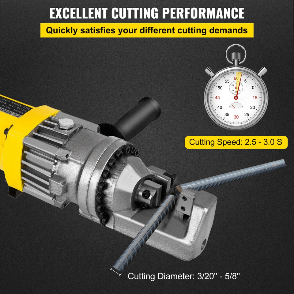 Rebar Cutter Portable Electric Hydraulic 16mm Rebar Cutting Tool For Construction  Steel Bar Projec 7
