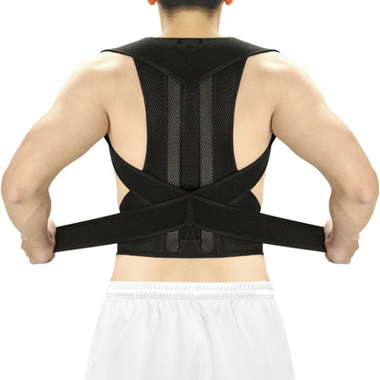 Lumbar Support Back Brace, Adjustable Posture Corrector Corset for Scoliosis Relief