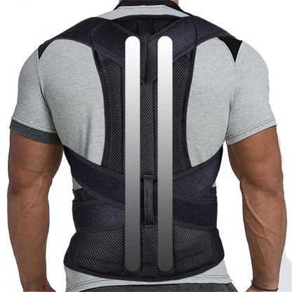 Lumbar Support Back Brace Adjustable Posture Corrector Corset for Scoliosis Relief