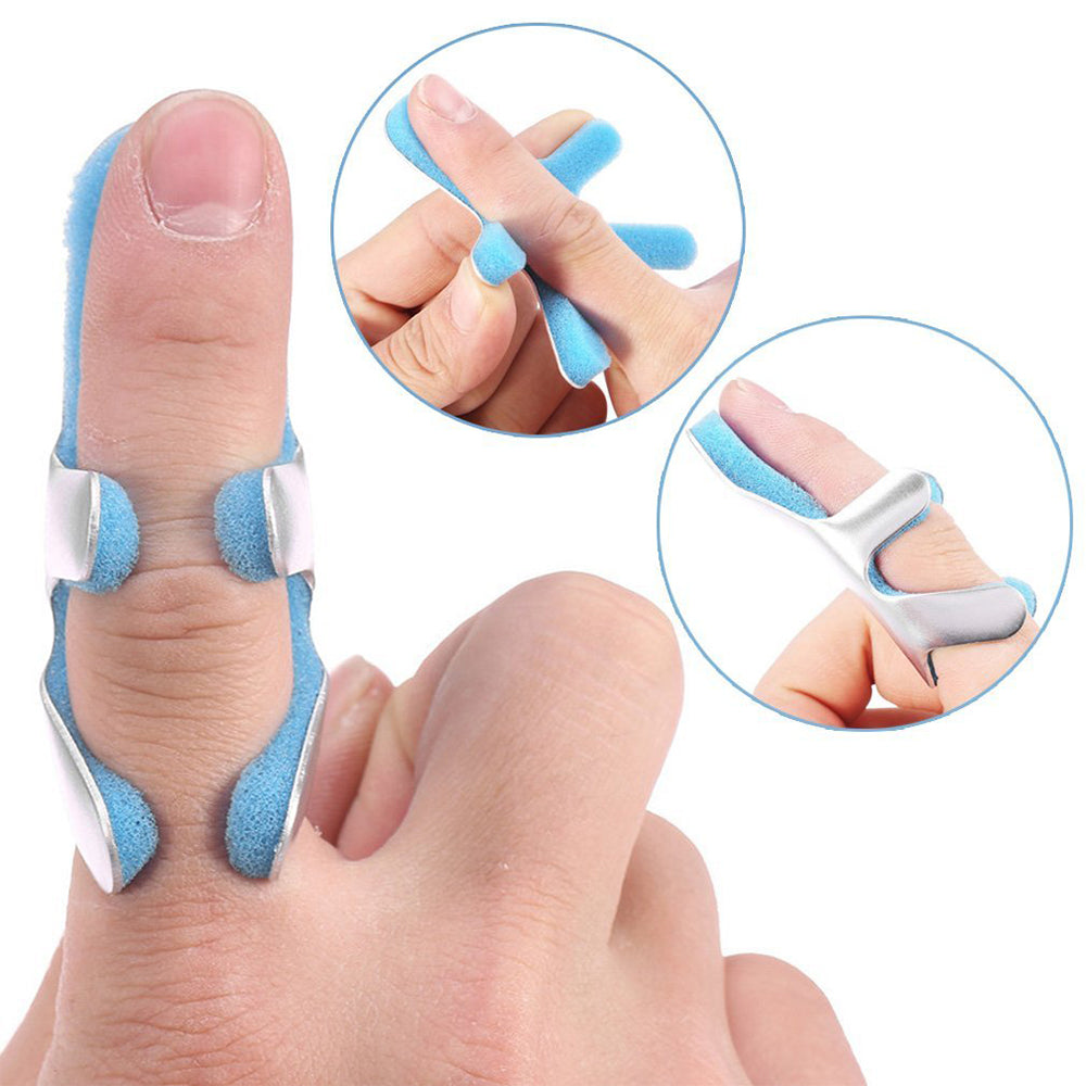 Tcare Medical Finger Splint with Malleable Aluminium Frog Phalanx Brace for Injury Recovery  Suppo