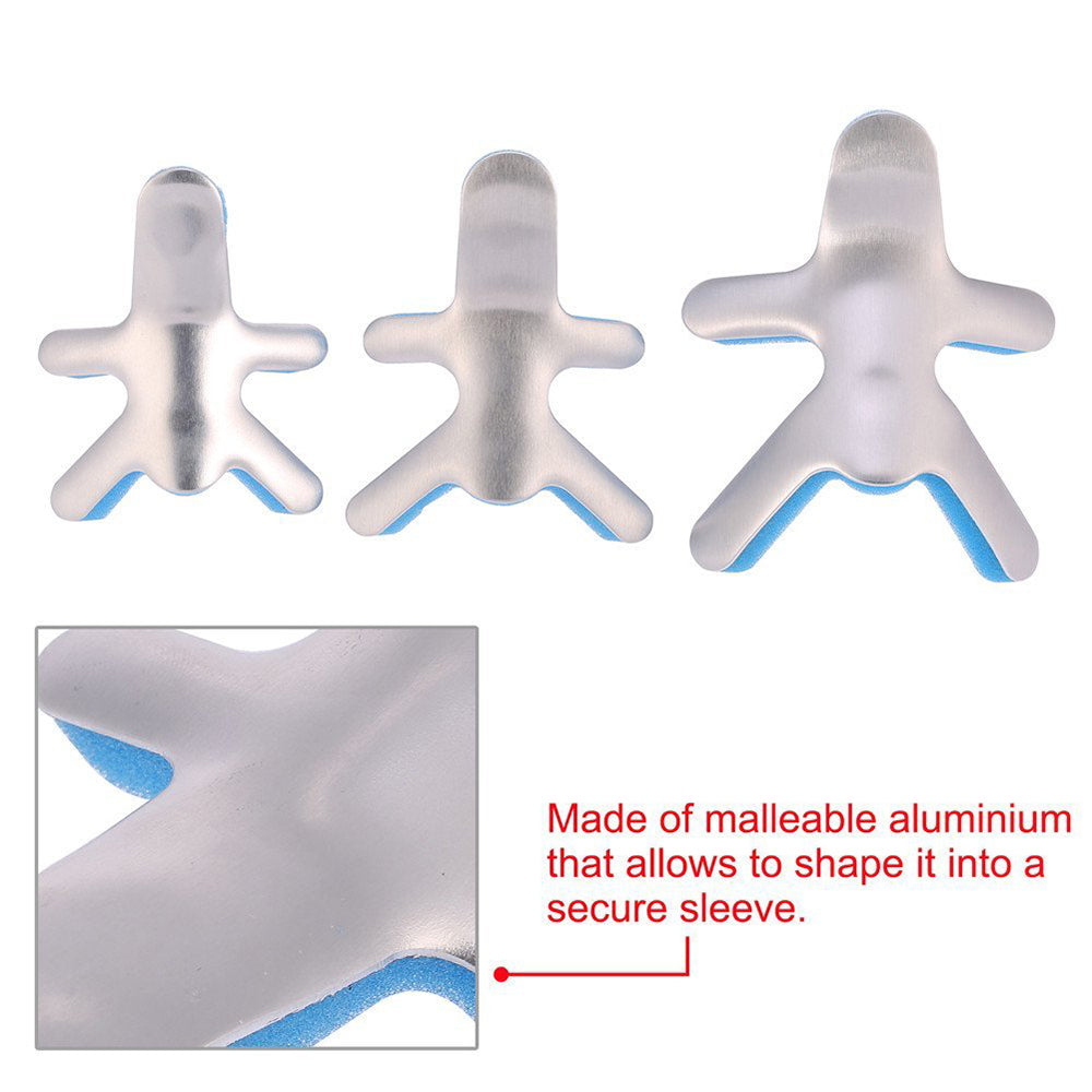 Tcare Medical Finger Splint with Malleable Aluminium Frog Phalanx Brace for Injury Recovery  Suppo