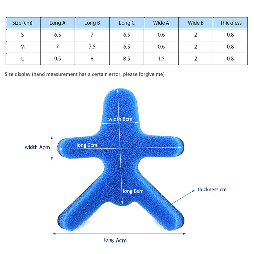 Tcare Medical Finger Splint with Malleable Aluminium Frog Phalanx Brace for Injury Recovery  Suppo