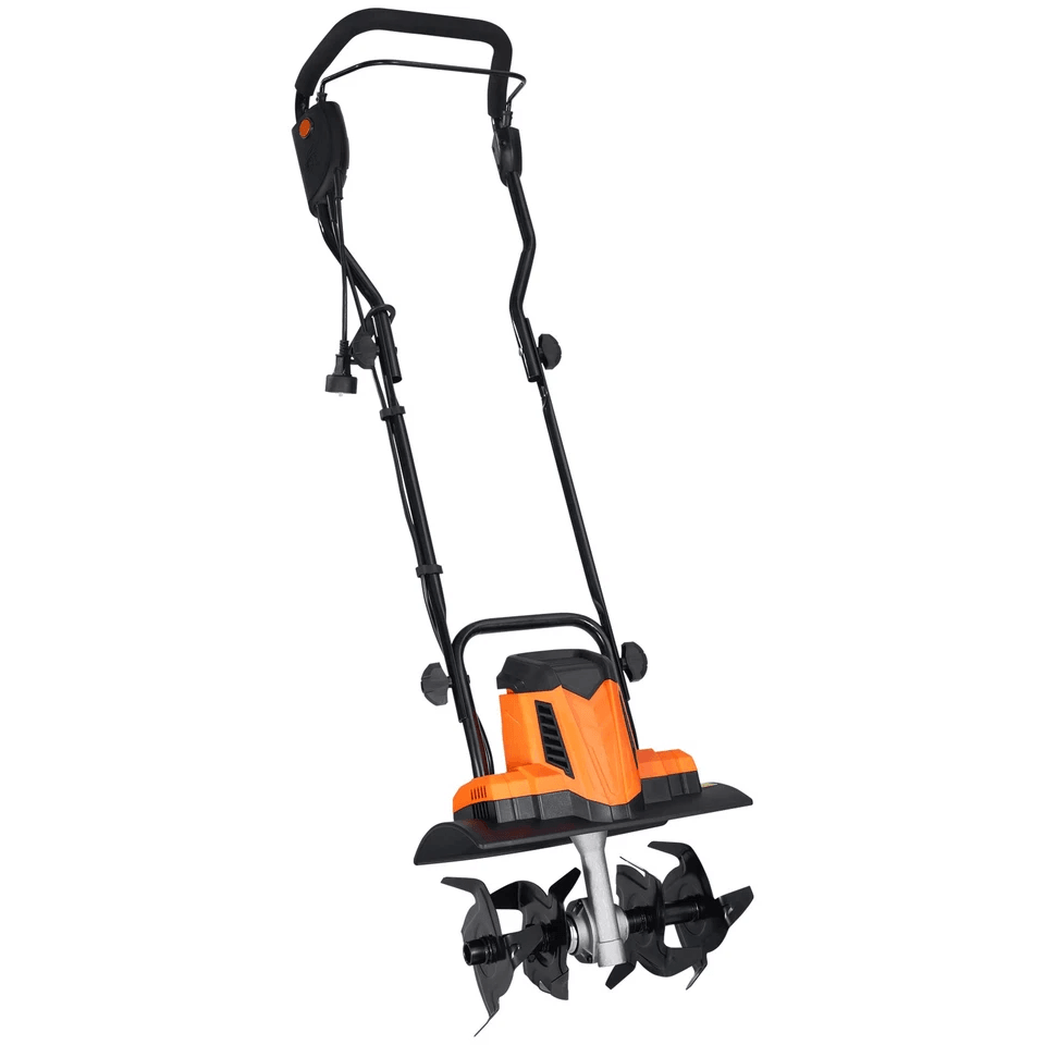 10 Amp Corded Electric TillerCultivator 14 Width 394 Depth Lightweight Garden Rototiller For Lawn S 9