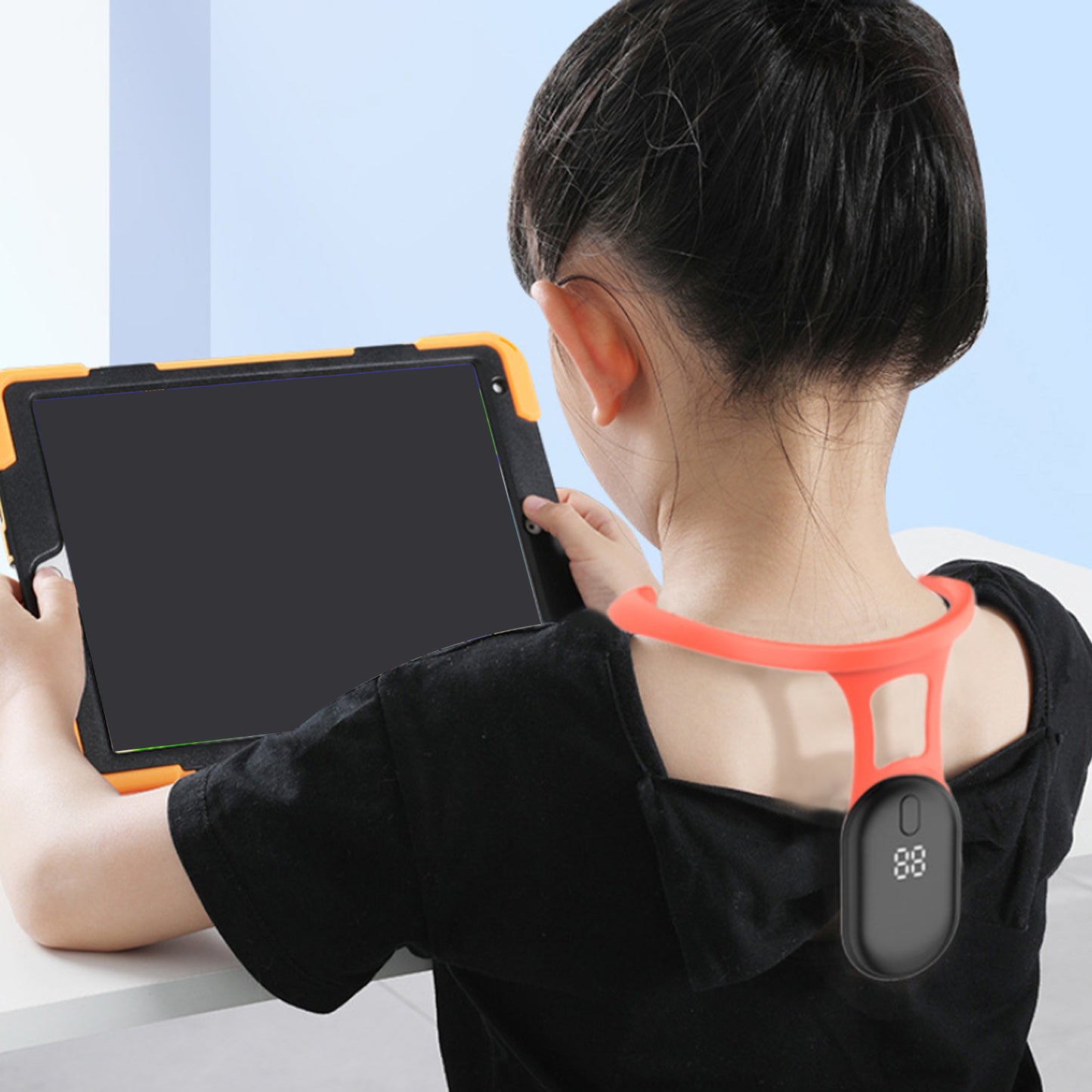 Intelligent Posture Corrector for Adults & Kids, Miicro Vibration Reminder for Back & Neck Alignment