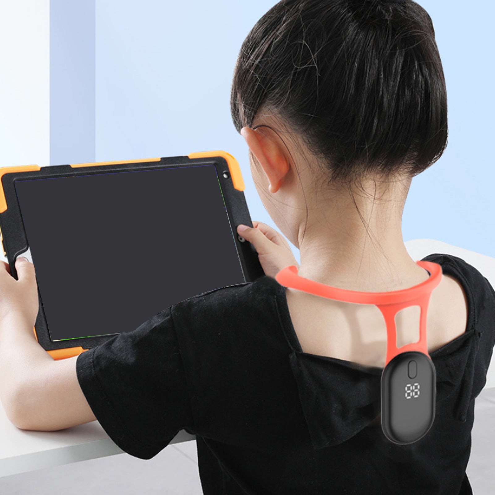 Intelligent Posture Corrector for Adults & Kids, Miicro Vibration Reminder for Back & Neck Alignment