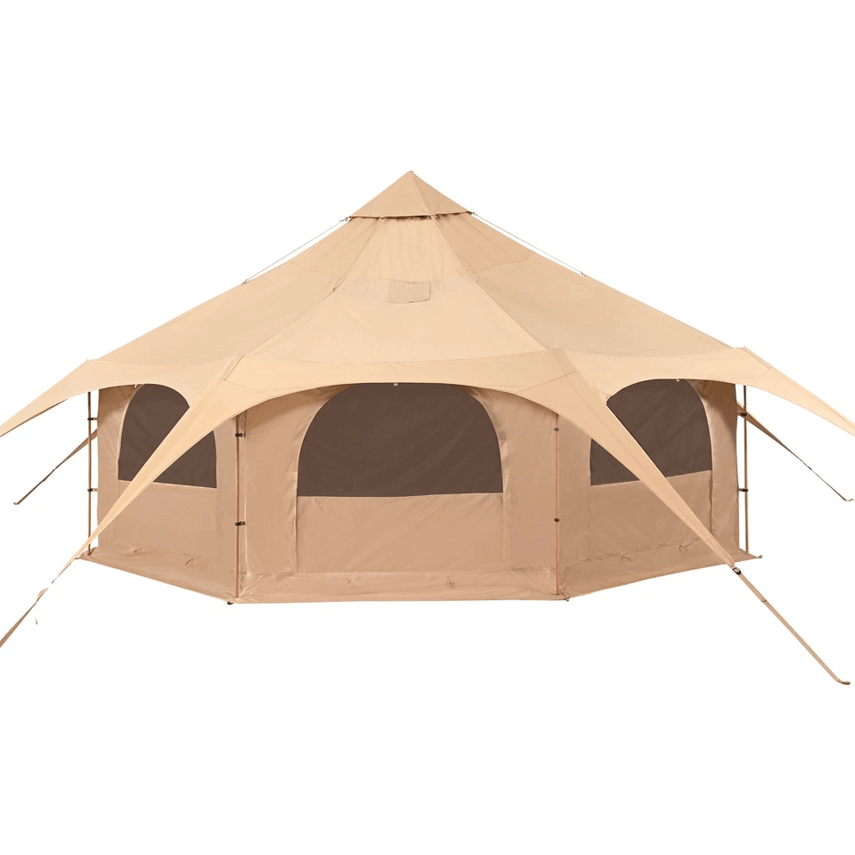Canvas Tent 4 Seasons 5m Bell Tent For Camping With Stove Jack  Waterproof Spacious 8Person Yurt Te 8