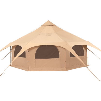 Canvas Tent 4 Seasons 5m Bell Tent For Camping With Stove Jack  Waterproof Spacious 8Person Yurt Te 8