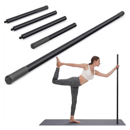 Versatile 5ft Steel Exercise Stick Adjustable Yoga Stretching Tool for Enhanced Mobility  Balance
