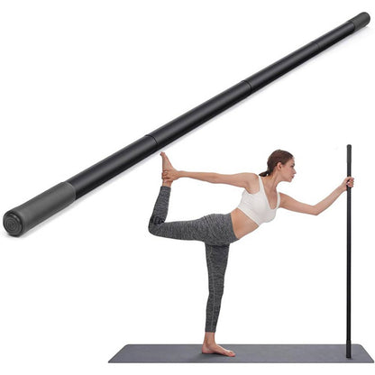 Versatile 5ft Steel Exercise Stick, Adjustable Yoga Stretching Tool for Enhanced Mobility & Balance