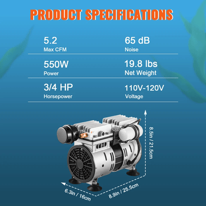 Pond Aerator Pump Lake Aeration System With Timer For Ponds Up To 3 Acres 5