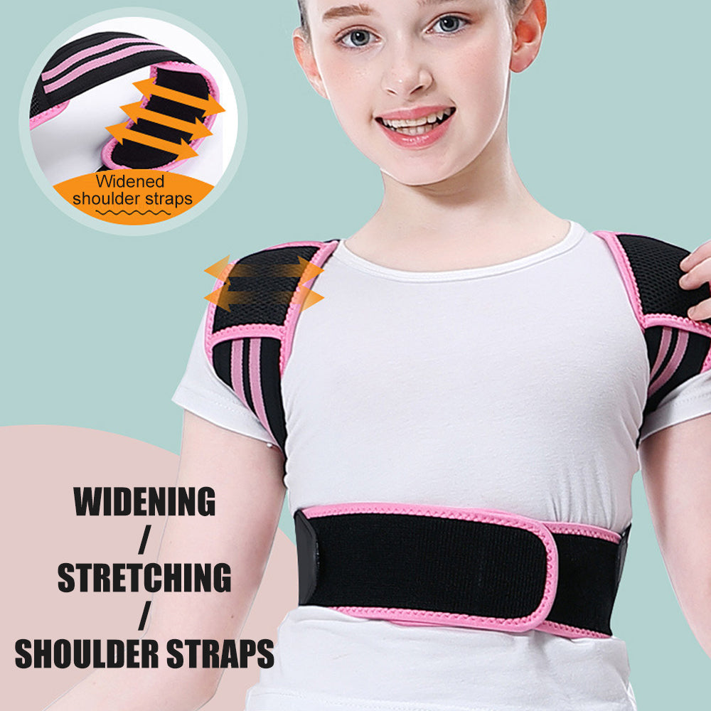 Kids Orthopedic Back Posture Corrector Adjustable Shoulder  Waist Support Belt for Teens