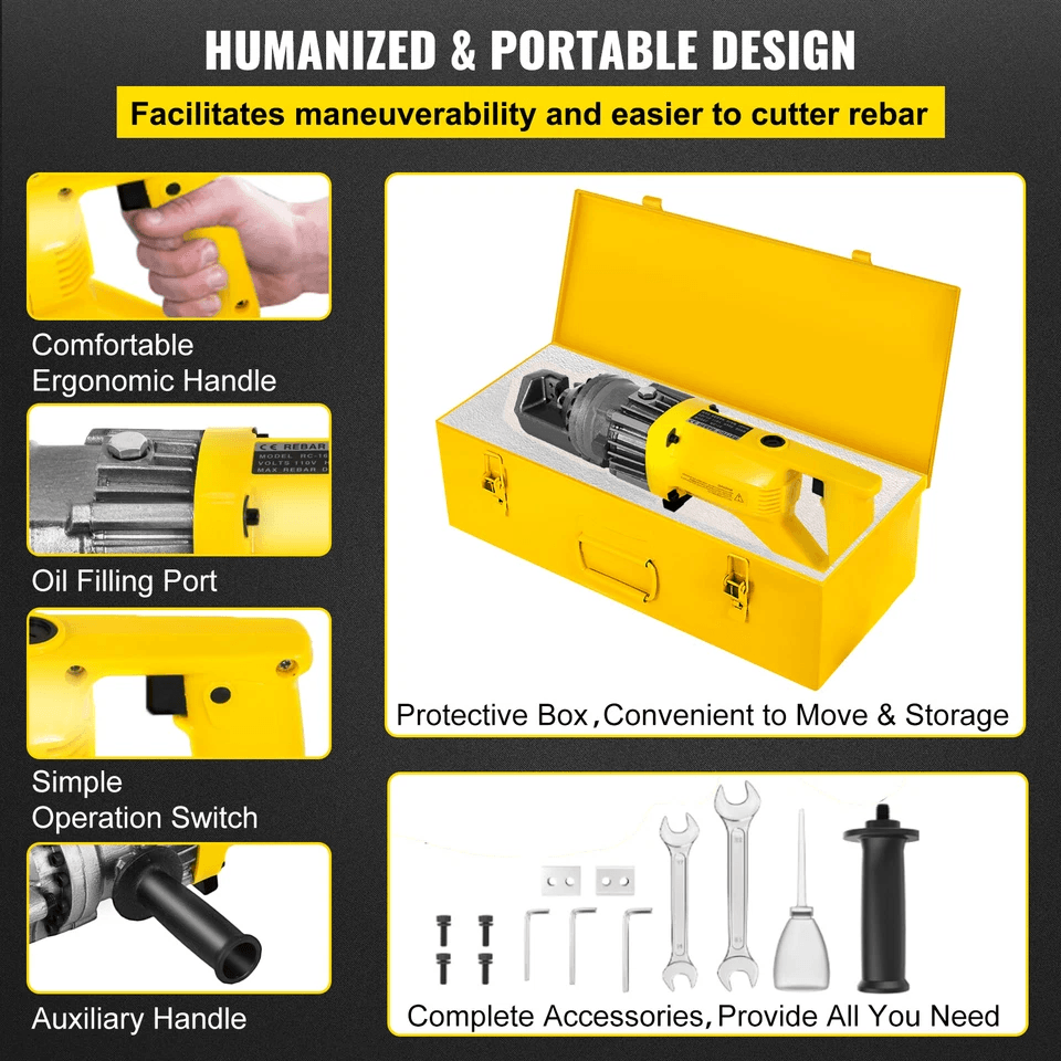 Portable Electric Rebar Cutter RC 16 Hydraulic Steel Bar Cutting Machine 4