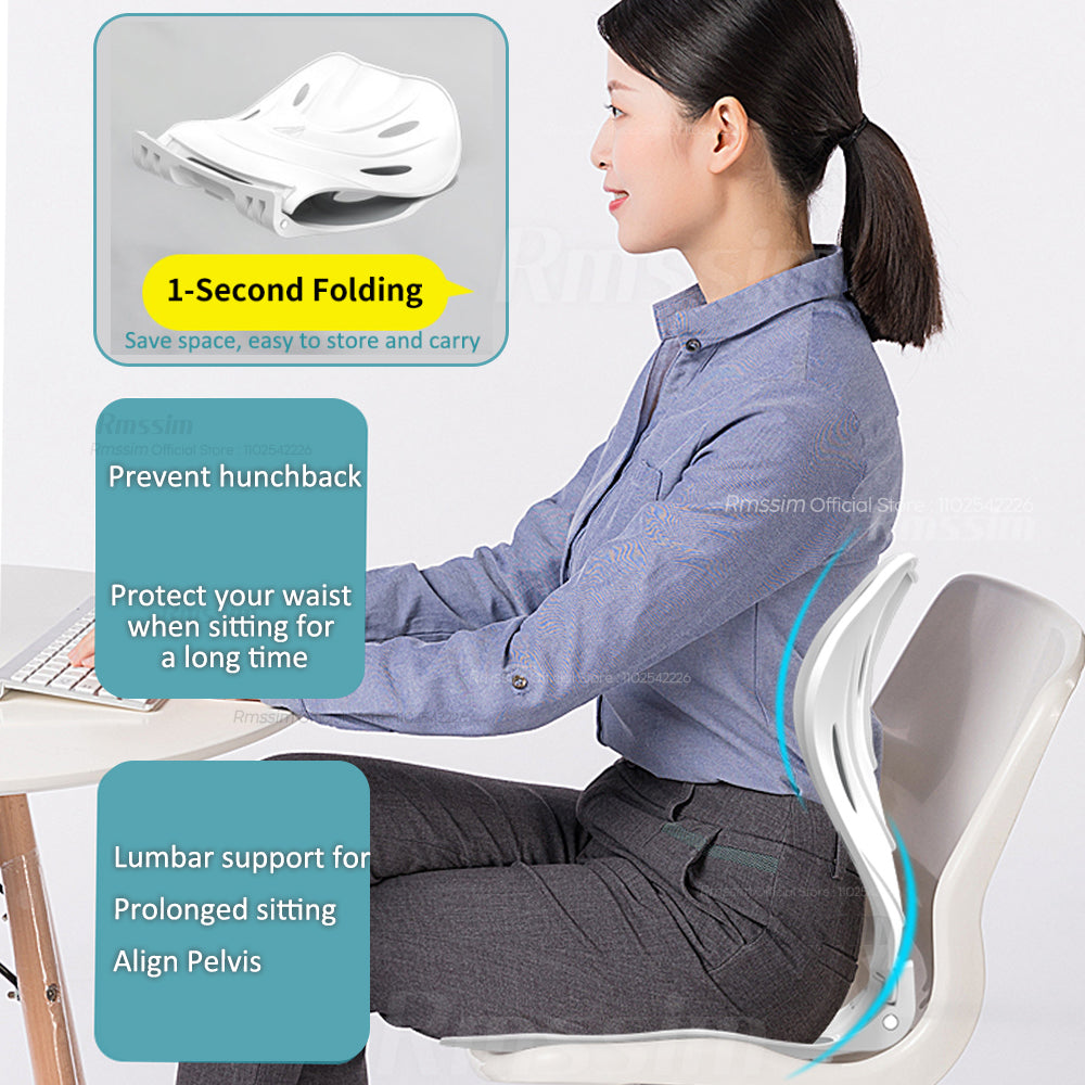 Ergonomic Back Support Cushion for Sitting Office Chair Posture Corrector for Back Pain Relief  Wa