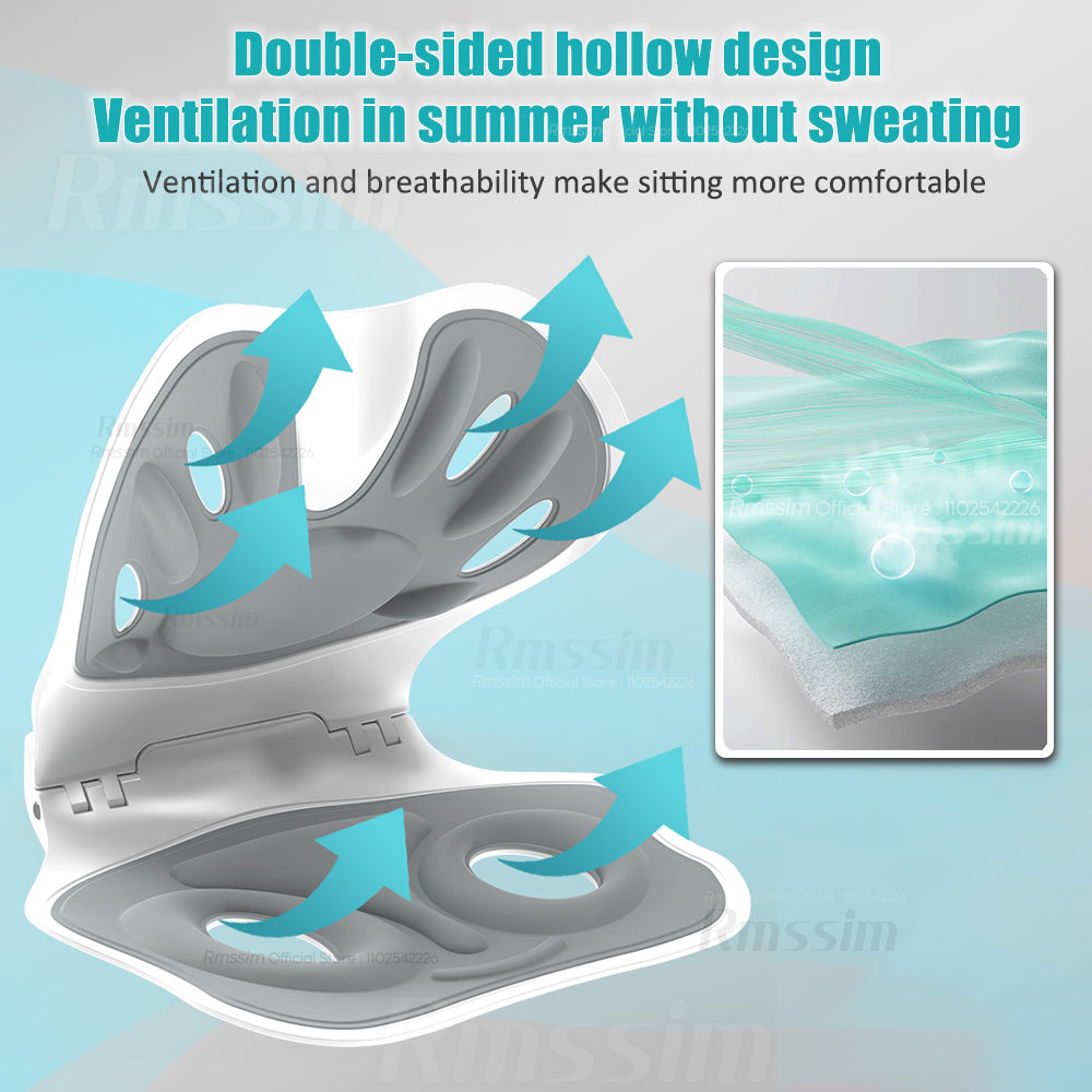 Ergonomic Back Support Cushion for Sitting Office Chair Posture Corrector for Back Pain Relief  Wa