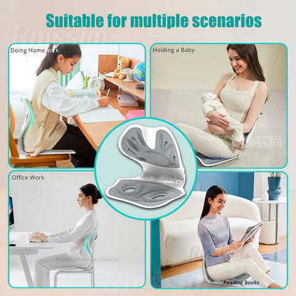 Ergonomic Back Support Cushion for Sitting Office Chair Posture Corrector for Back Pain Relief  Wa