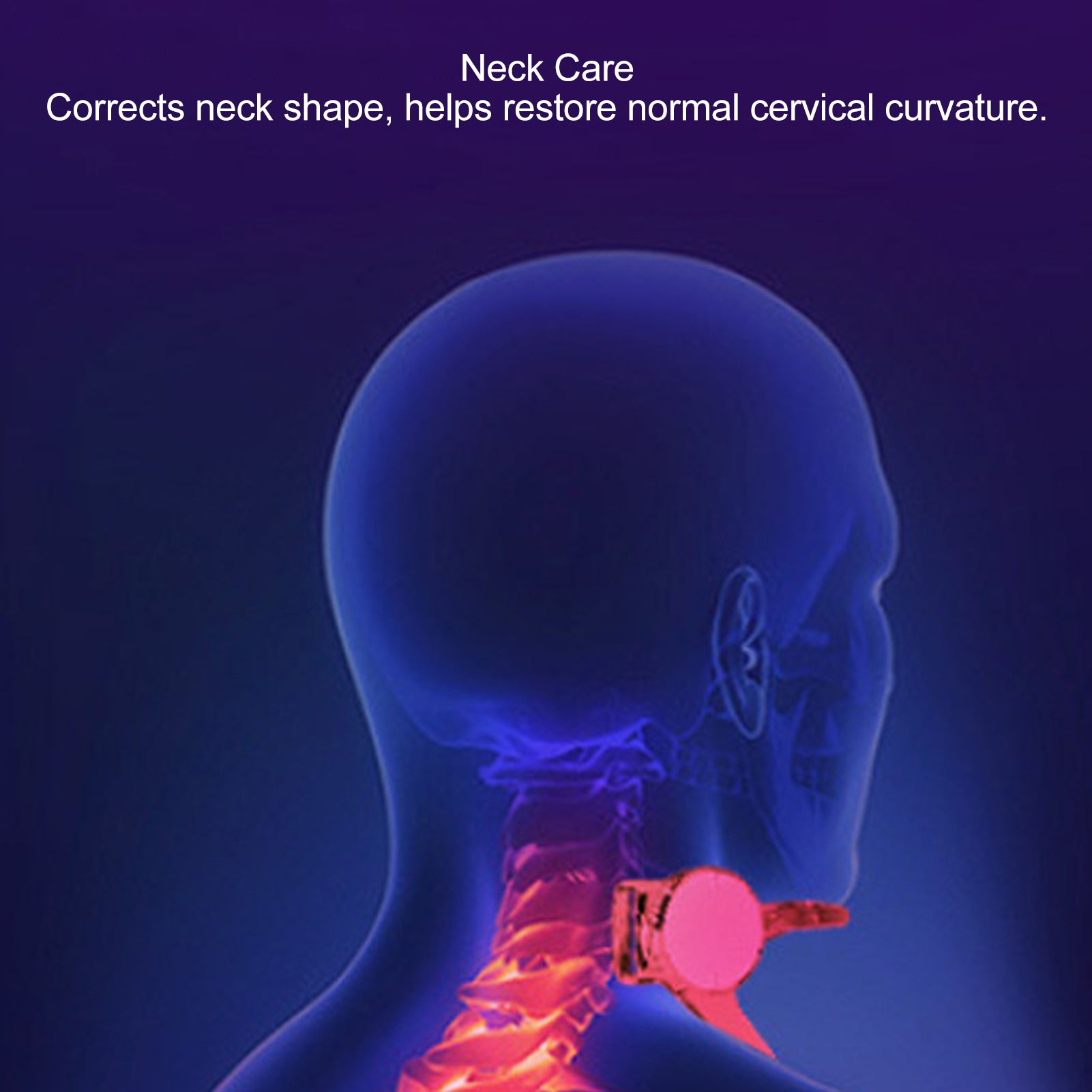 360 Adjustable Neck Brace Cervical Posture Corrector for Forward Head Alignment  Daily Comfort