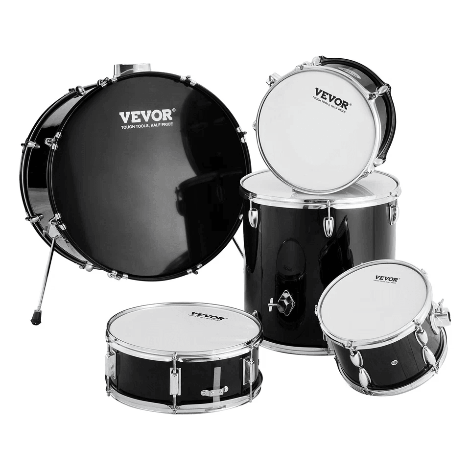 VEVOR Adult Drum Set 5Piece Drum Kit With Throne Cymbals Pedal  Stand  Beginner To Professional Aco 1