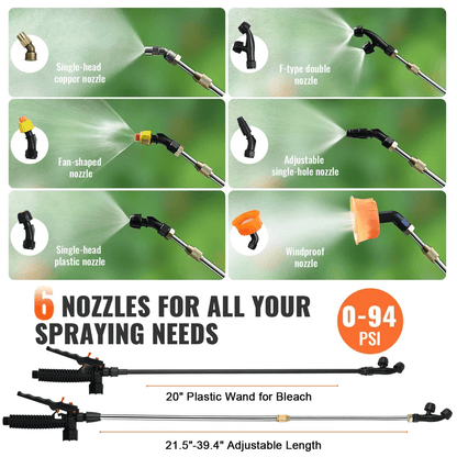 Battery Powered Backpack Sprayer With Wheels Adjustable Pressure 12V Battery Multiple Nozzles 3