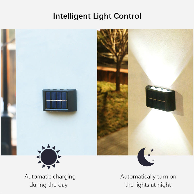 Waterproof Solar LED Wall Light Outdoor Dusk to Dawn Lighting for Porch Yard and Camping