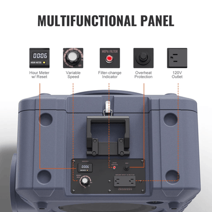 Air Scrubber With 3Stage Filtration HEPA Stackable Negative Air Machine 550 CFM  Commercial Grade A 4