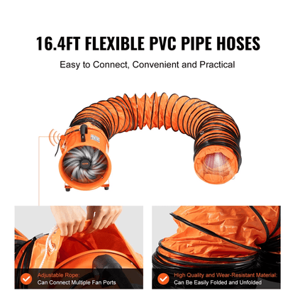 Portable Extractor Fan Blower Ventilator With Duct Hose Industrial Air Mover For Workshops  Ventila 3