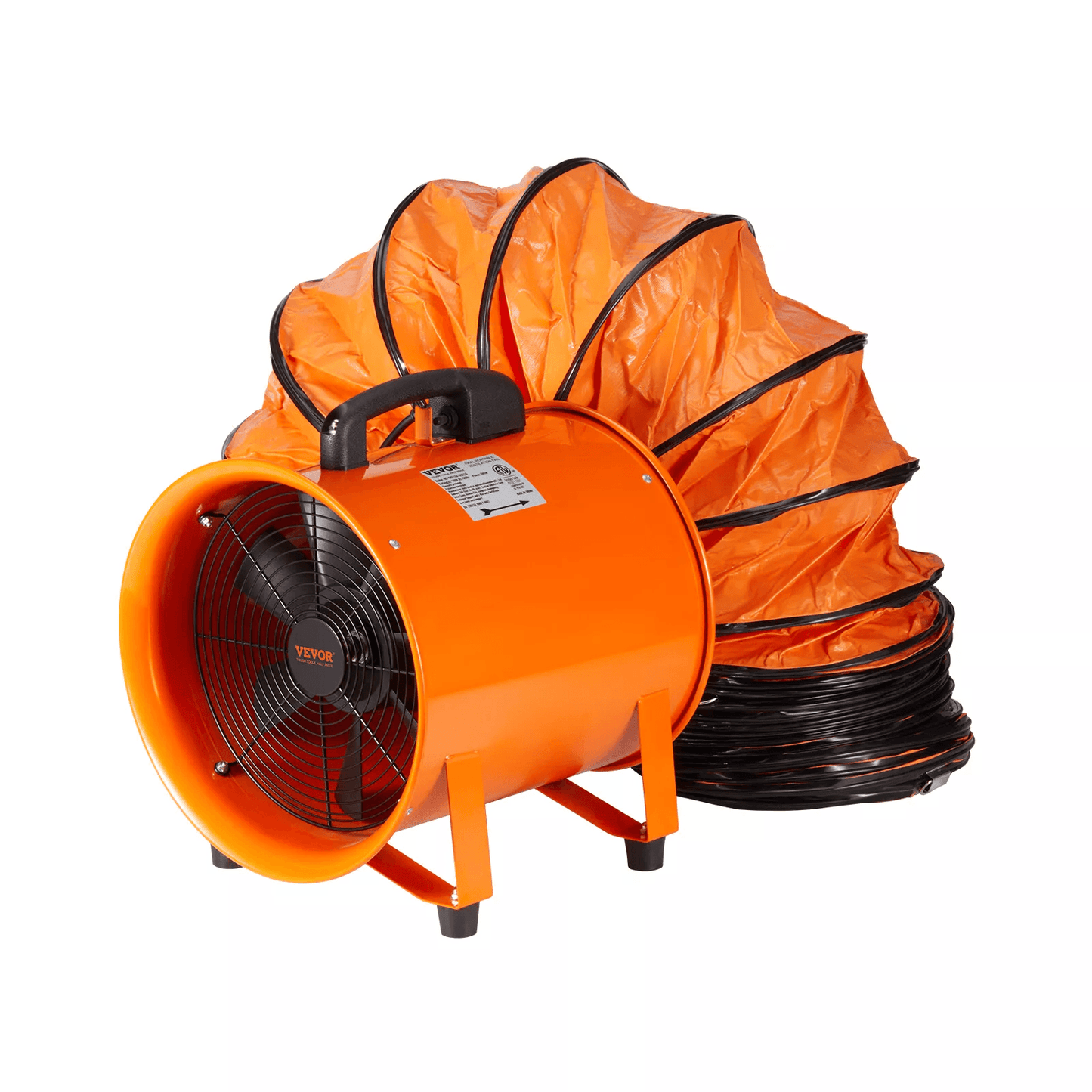 Portable Extractor Fan Blower, Ventilator with Duct Hose, Industrial Air Mover for Workshops & Ventilation