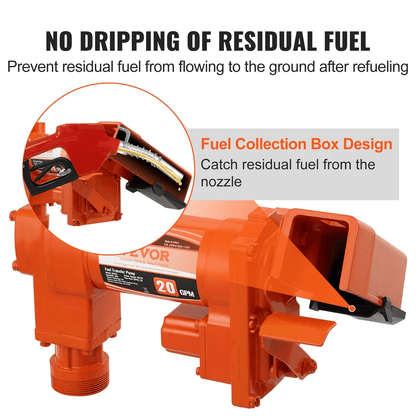 High Flow Fuel Transfer Pump Portable Gasoline  Diesel Pump With Auto Nozzle  Suction Hose For Quic 3