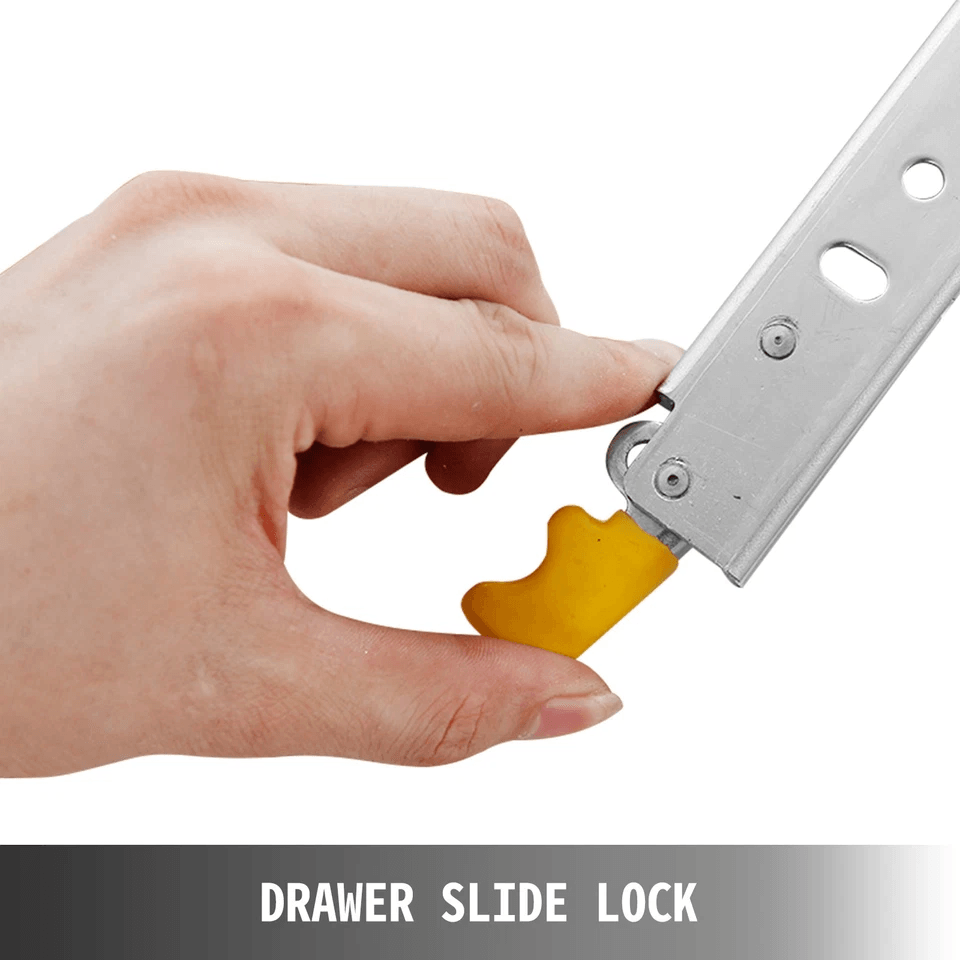 Heavy Duty Drawer Slides With Lock Ball Bearing Full Extension Side Mount 2