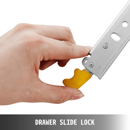 Heavy Duty Drawer Slides With Lock Ball Bearing Full Extension Side Mount 2