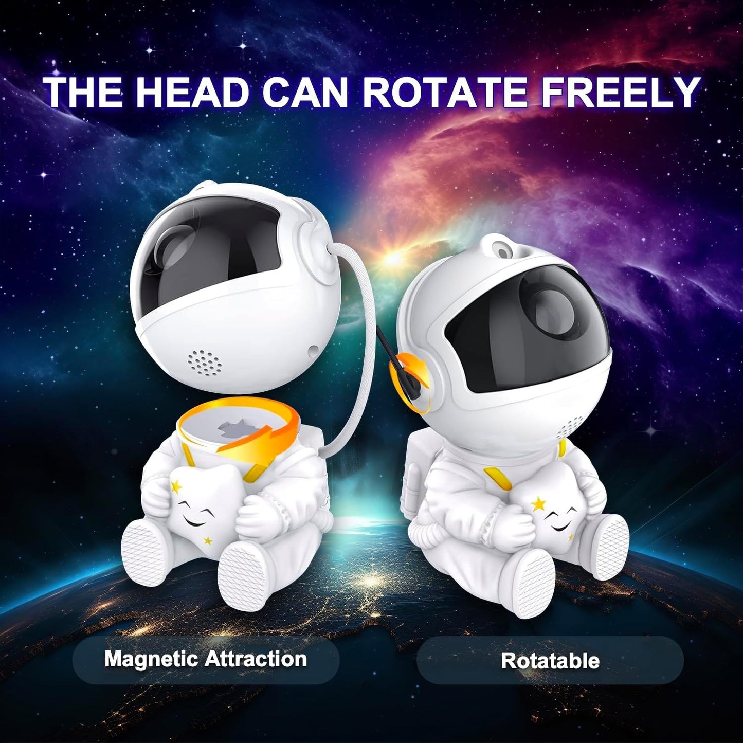 Astronaut Galaxy Star Projector LED Night Light for Childrens Bedroom  Ceiling Decoration