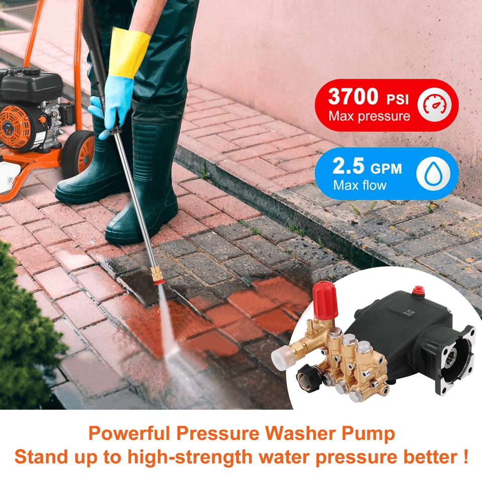 Universal Horizontal Pressure Washer Pump 25 GPM Power Washer Pump For Gas Engines 1