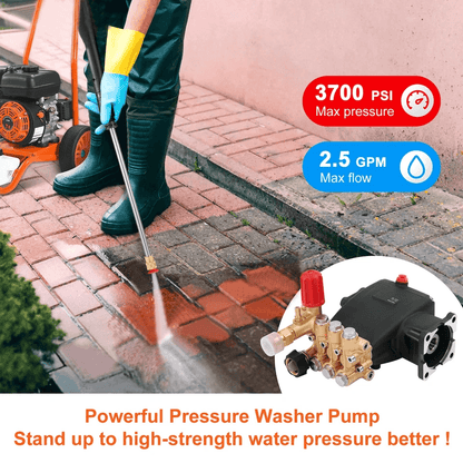 Universal Horizontal Pressure Washer Pump 25 GPM Power Washer Pump For Gas Engines 1