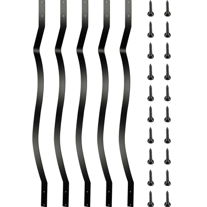 Metal Deck Balusters, Aluminum Alloy Spindles with Screws for Wood & Composite Deck Railing Systems