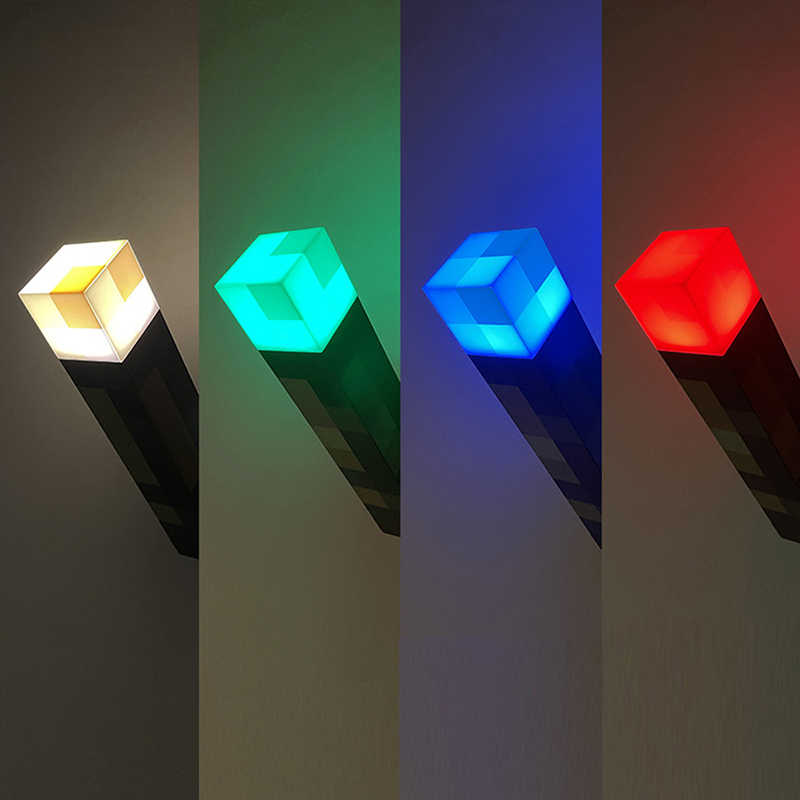 USB Rechargeable Brownstone Torch Lamp LED Night Light with Buckle for Bedroom  Childrens Gift