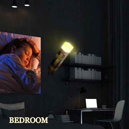 USB Rechargeable Brownstone Torch Lamp LED Night Light with Buckle for Bedroom  Childrens Gift