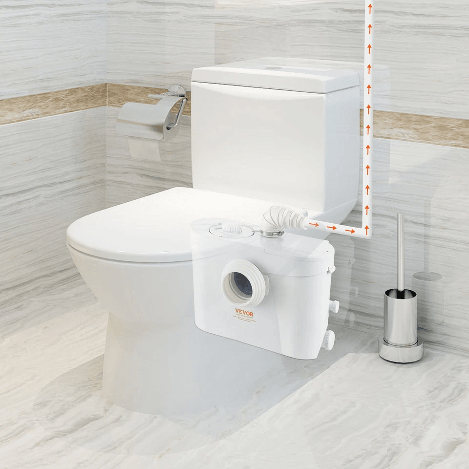 VEVOR 700W Macerator Disposal Pump  Basement Sewage Solution With 3 Water Inlets  Dual Outlets 2