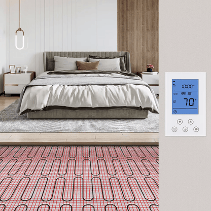 Electric Radiant Floor Heating System Heat Mat With Programmable Thermostat  EnergyEfficient Underf 1