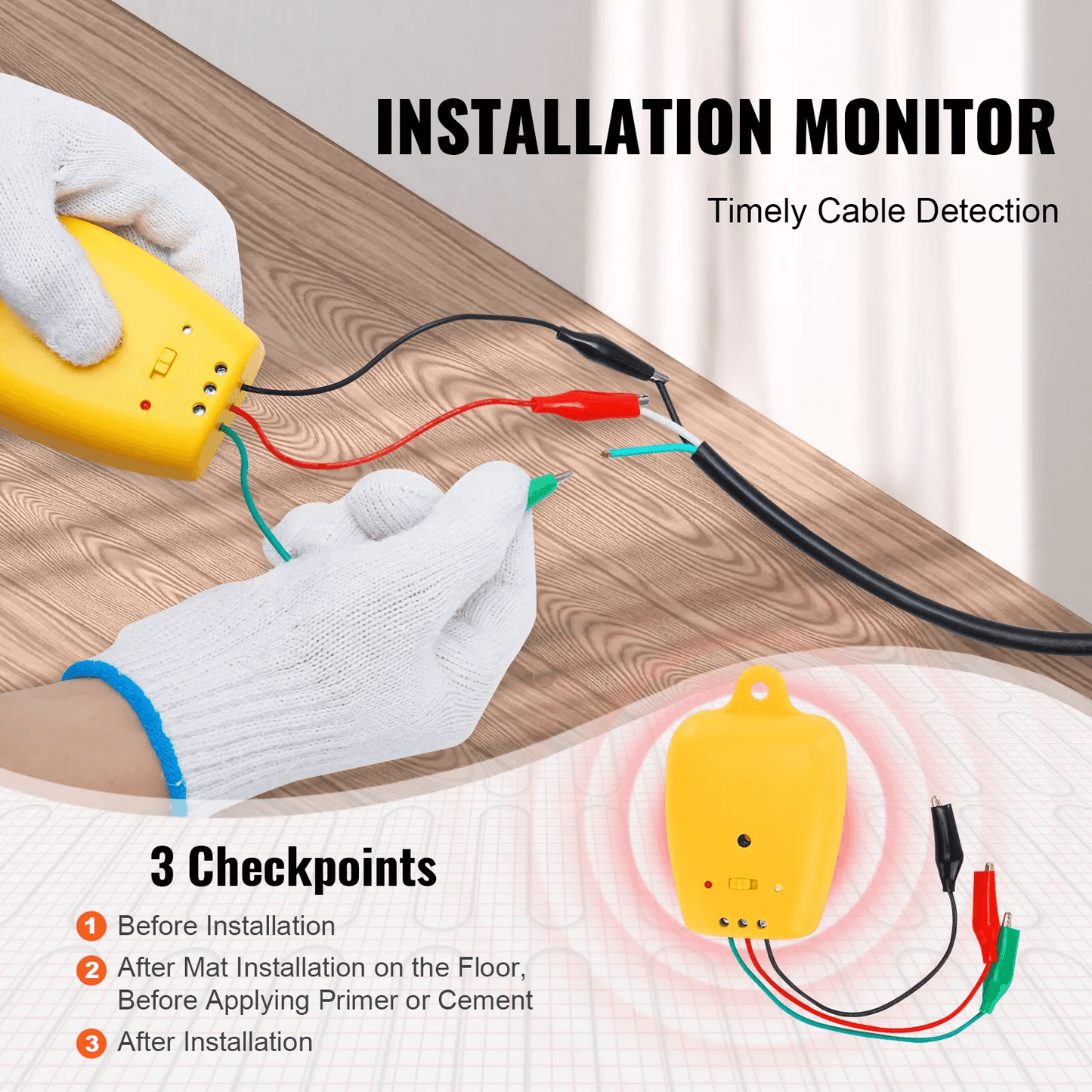 Electric Radiant Floor Heating System Heat Mat With Programmable Thermostat  EnergyEfficient Underf 3